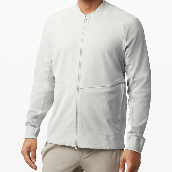 NWT LULULEMON VPOR Vapor Light Grey Airing Easy Bomber Jacket Men's Small, XL - Picture 2 of 12
